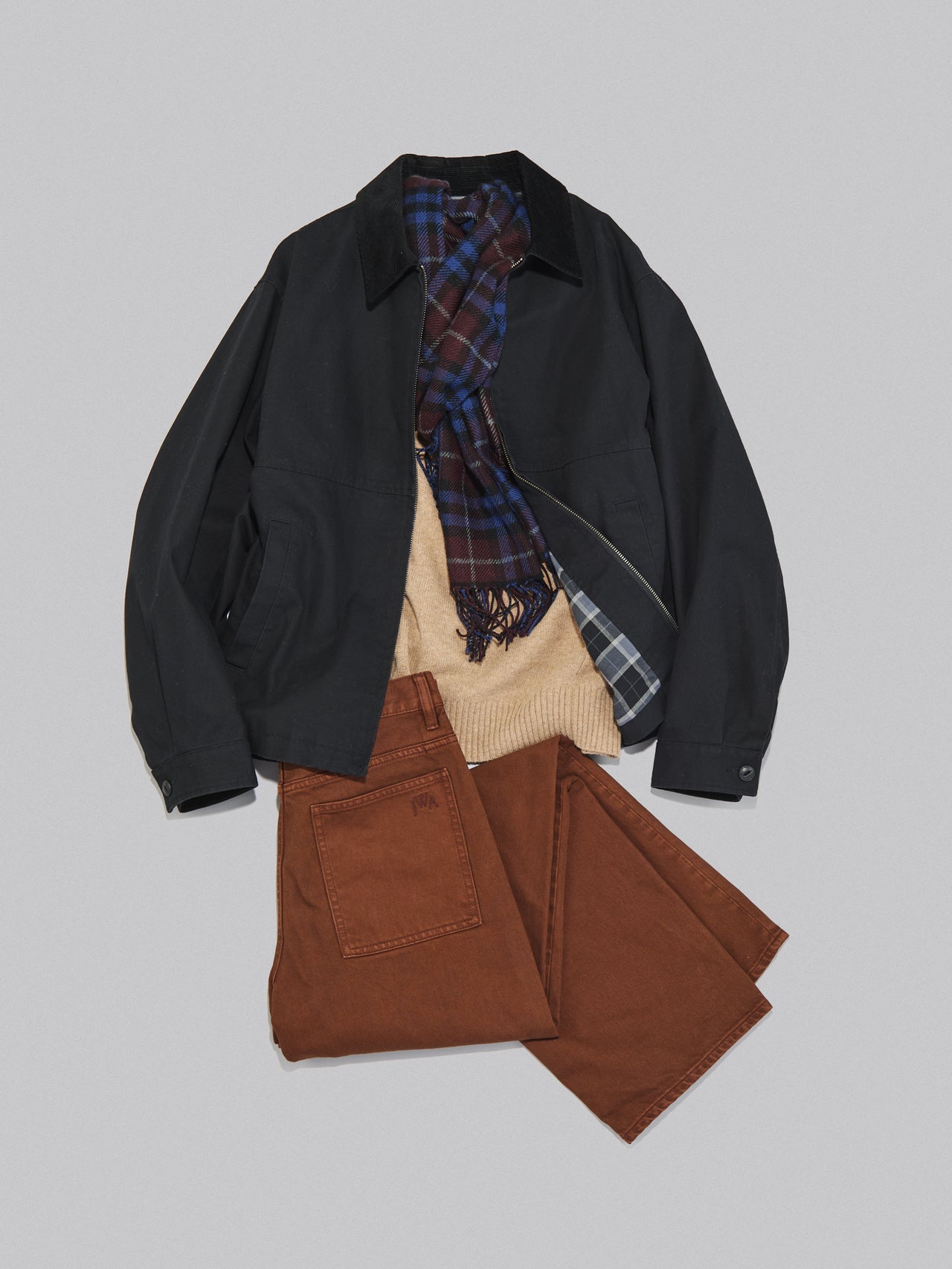 全身「ユニクロ」のアウター込みで1万円台以下の高見えコーデ②