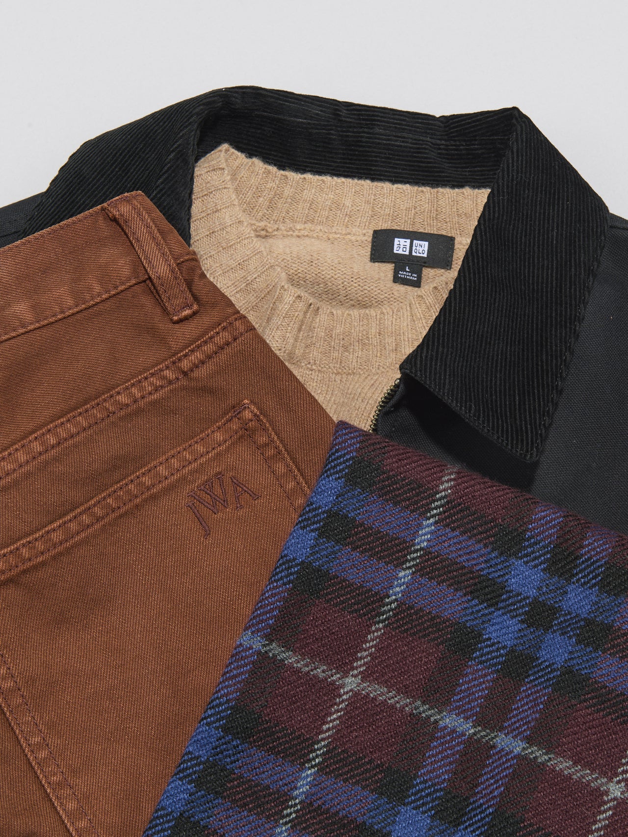 全身「ユニクロ」のアウター込みで1万円台以下の高見えコーデ②のディテール