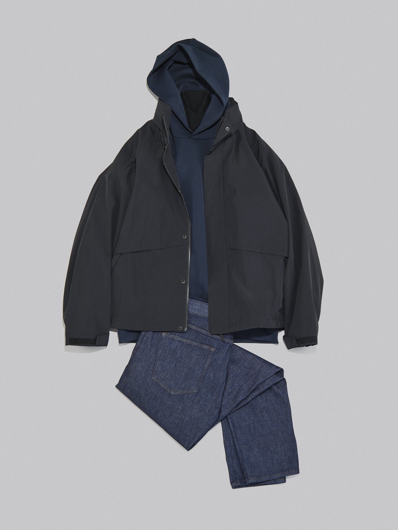 全身「ユニクロ」のアウター込みで1万円台以下の高見えコーデ③