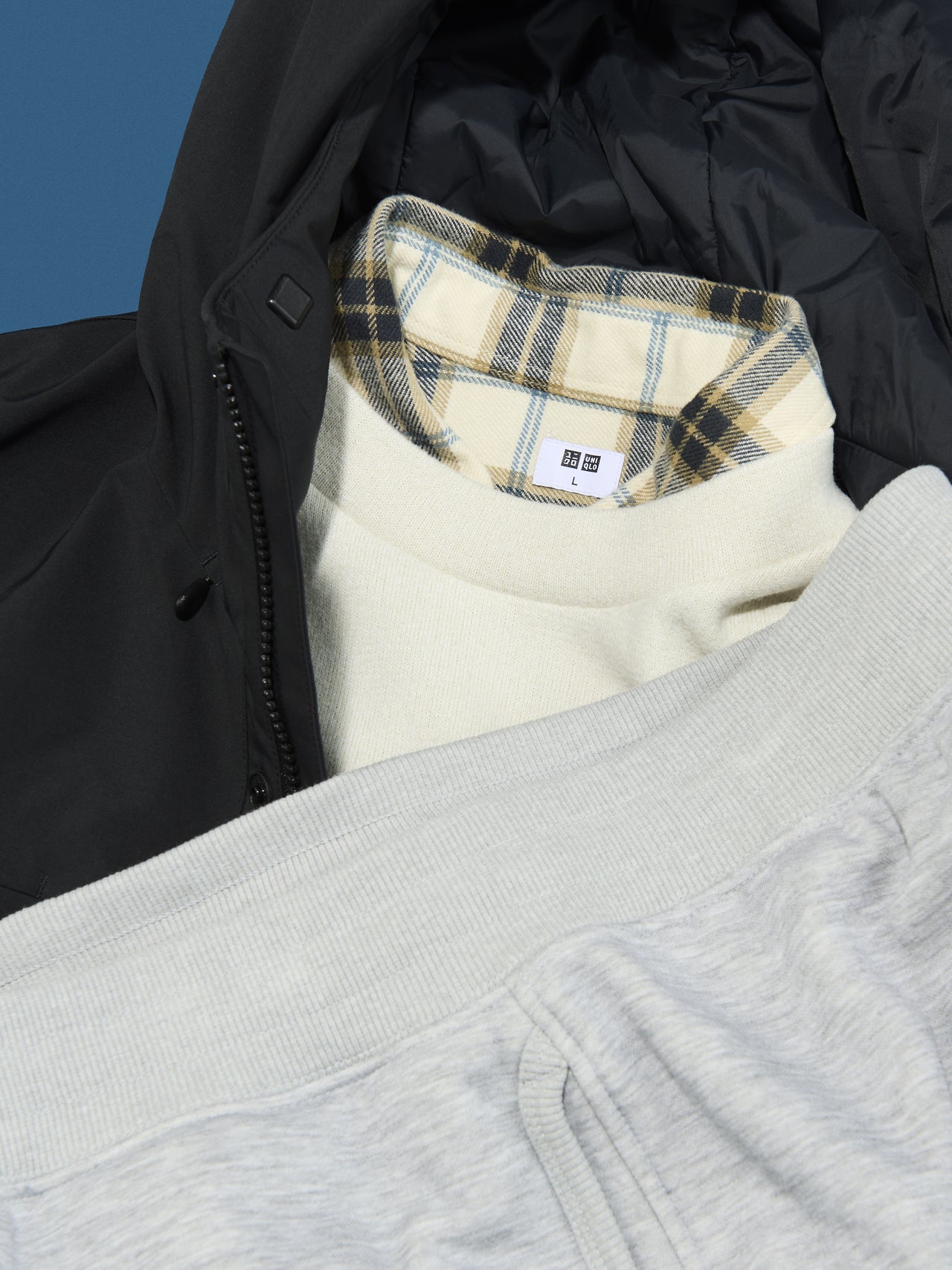 「ユニクロ」フリースの高見えコーデ④のディテール