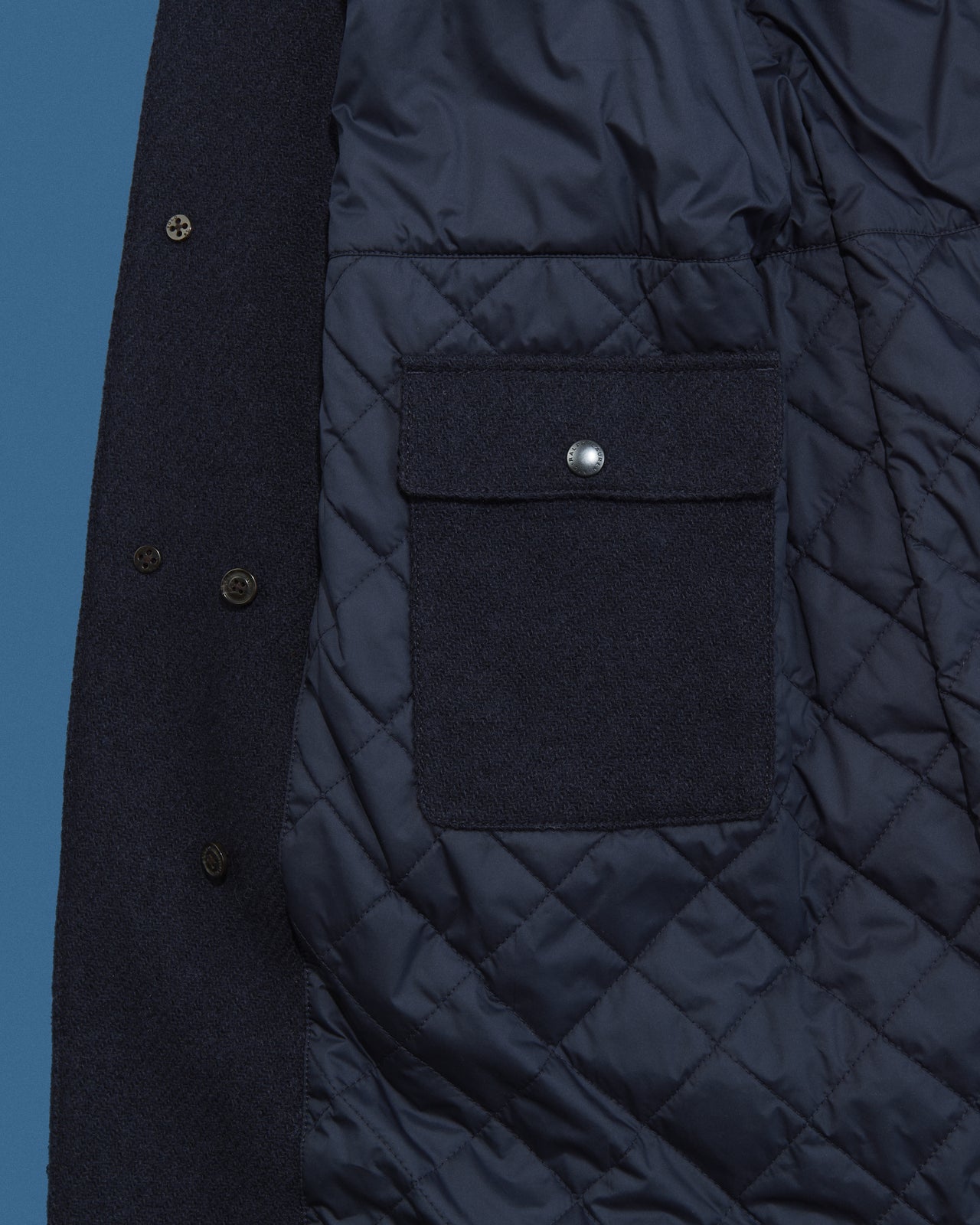 ポロ ラルフ ローレンのウール ウォーキングコートの裏ポケット