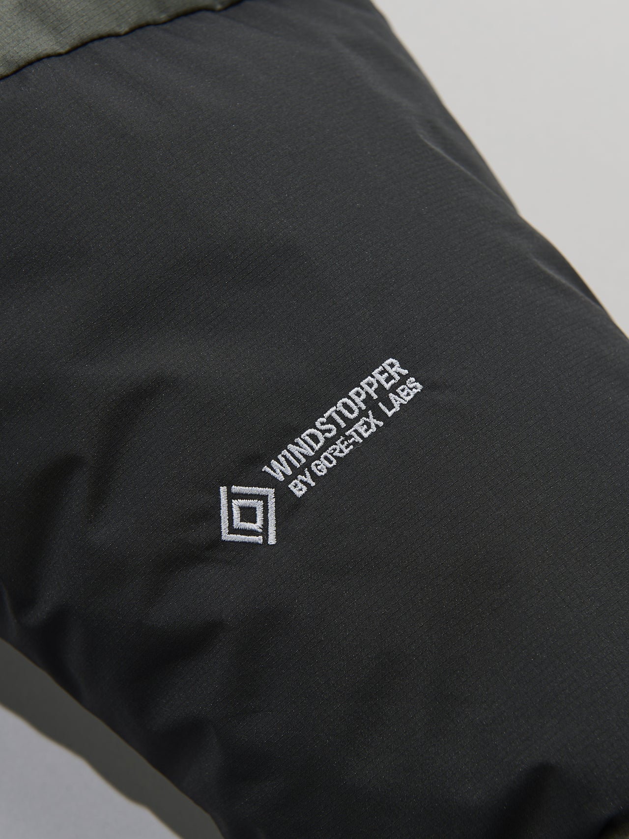 ザ・ノース・フェイスのバルトロライトジャケット ダウンジャケットの袖口のゴアテックスロゴ