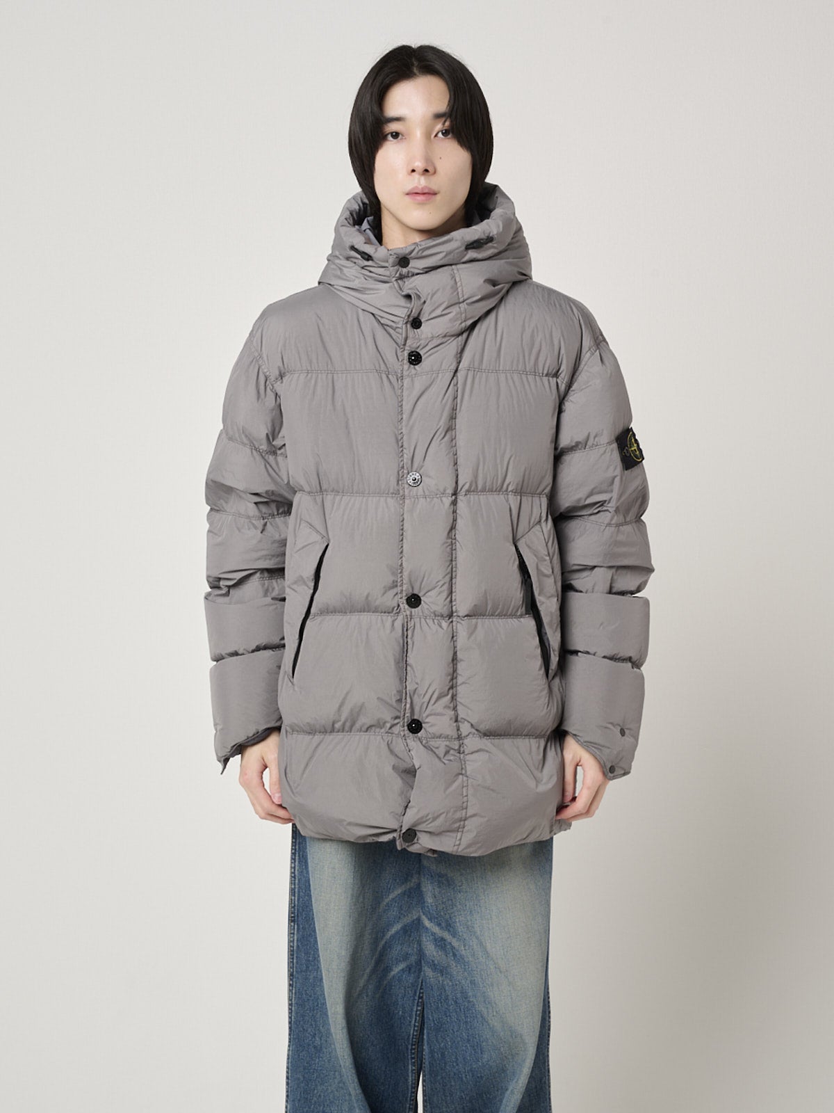 ストーンアイランド 4100012 CRINKLE REPS NY, RECYCLED NYLON 着画