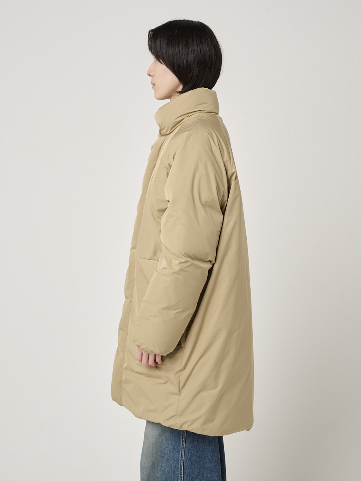 「ポロ ラルフ ローレン」で買うべき最強ダウン／モックネック ダウン コートの着用サイド