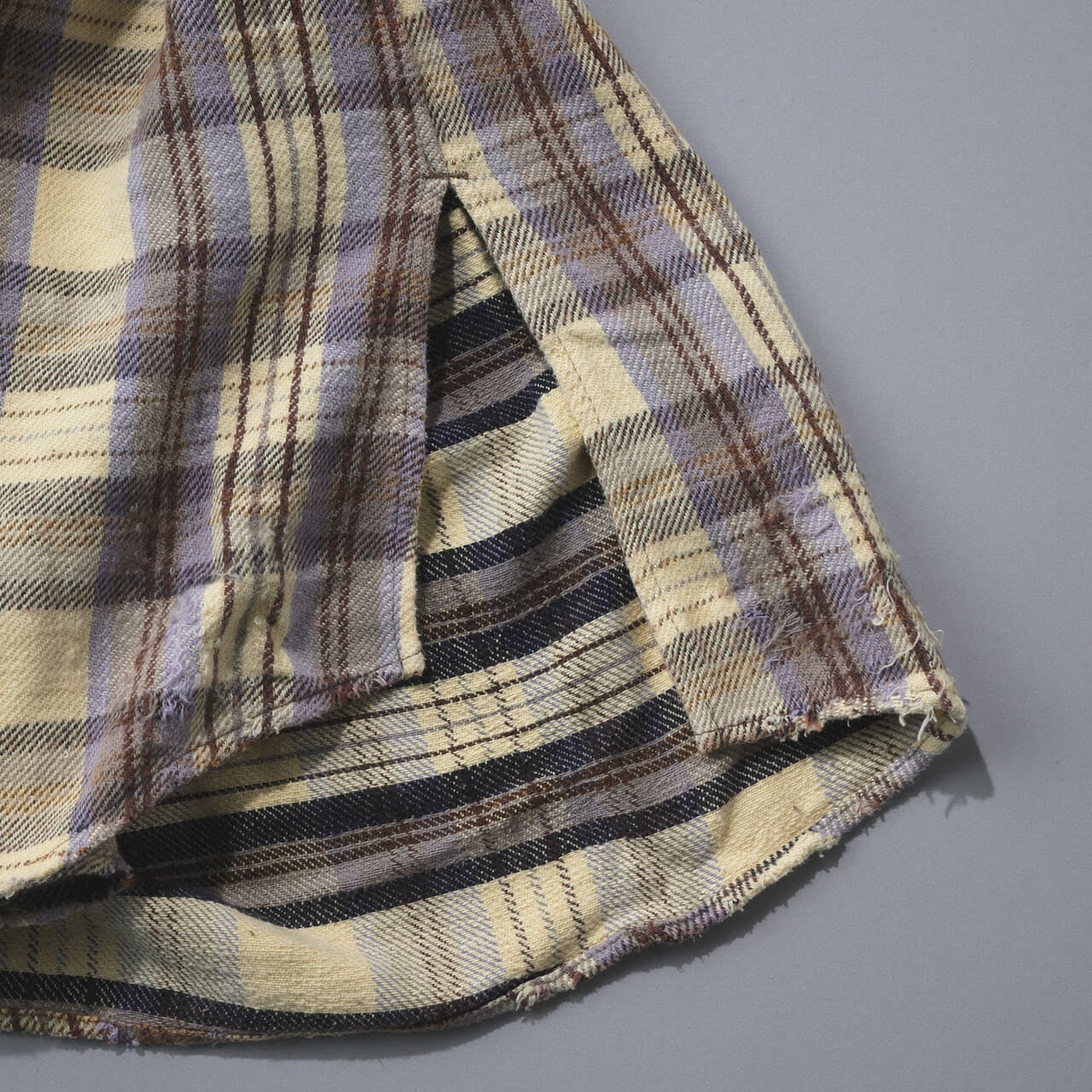 エディターが買ってよかった「アンセルム」のフードつきチェックシャツの袖