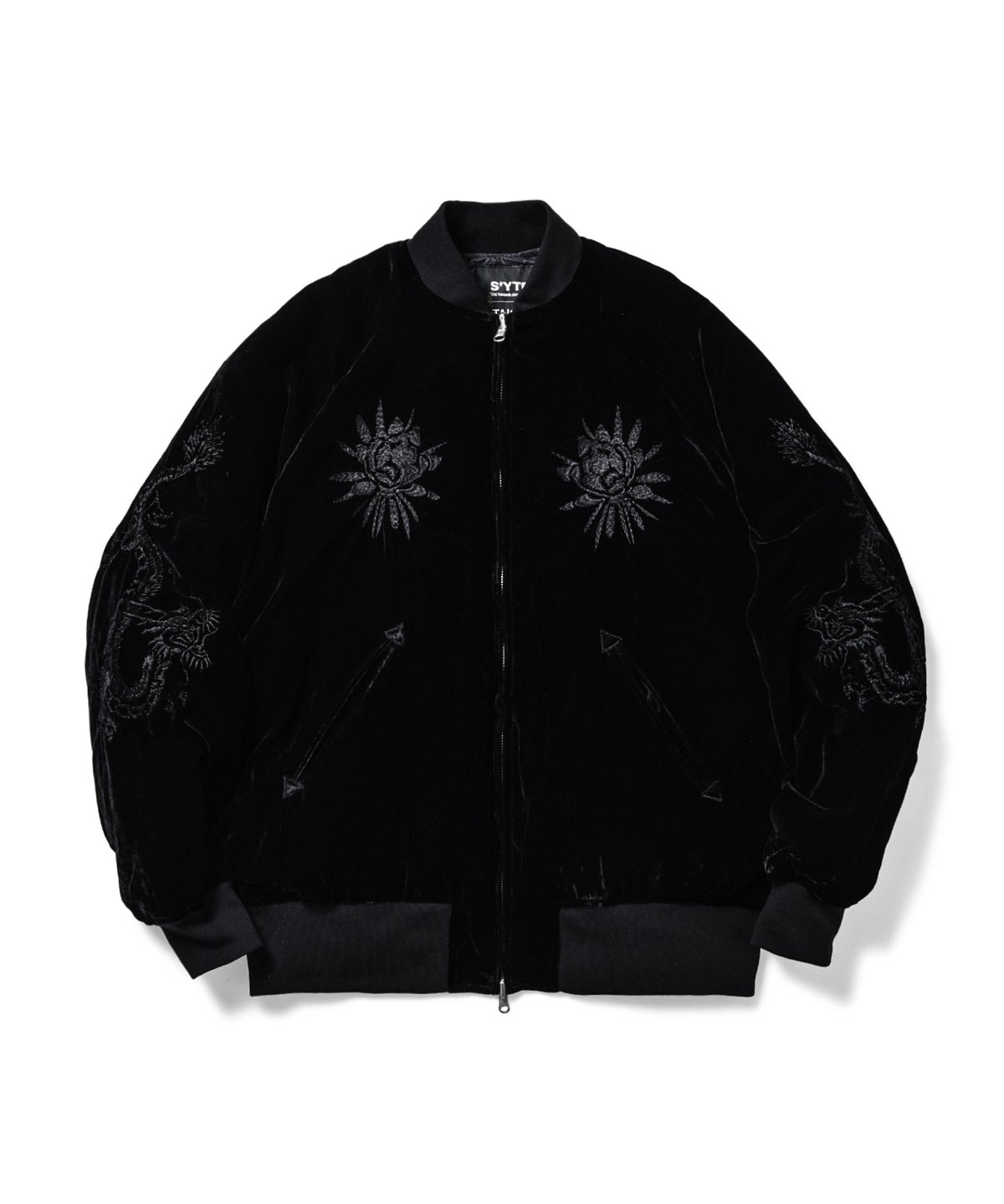 TAION &times; S'YTE 「リバーシブル ダウンスカジャン」　ブラック