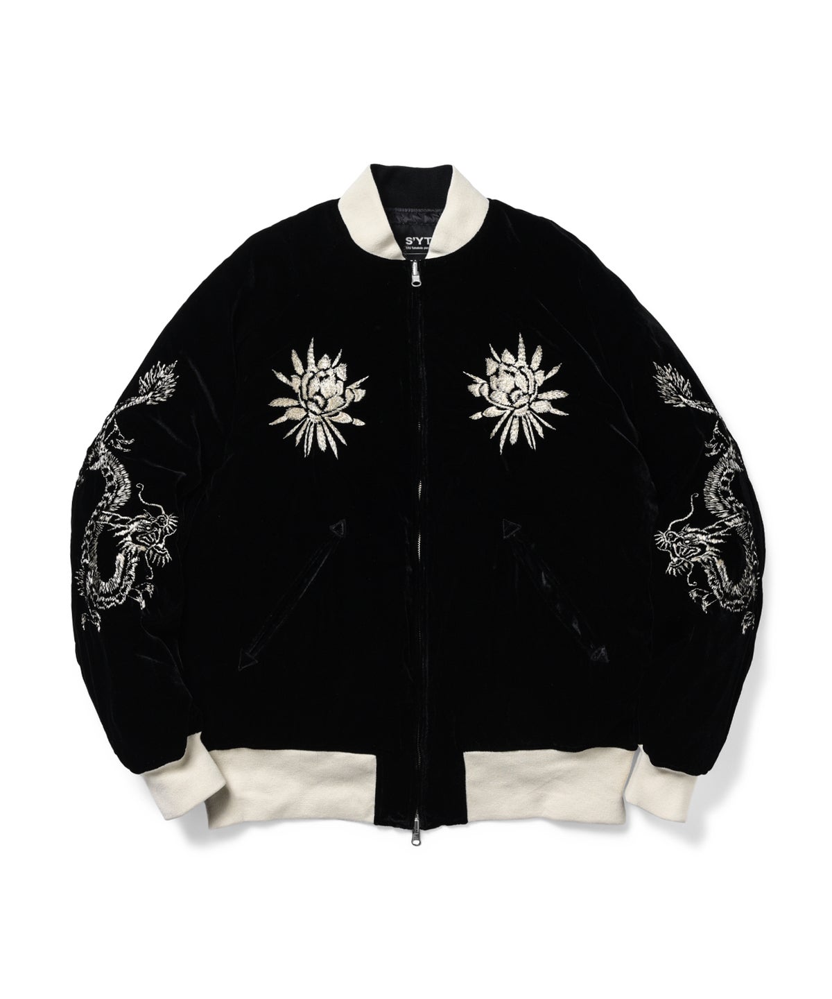 TAION &times; S'YTE 「リバーシブル ダウンスカジャン」　シルバーベージュ