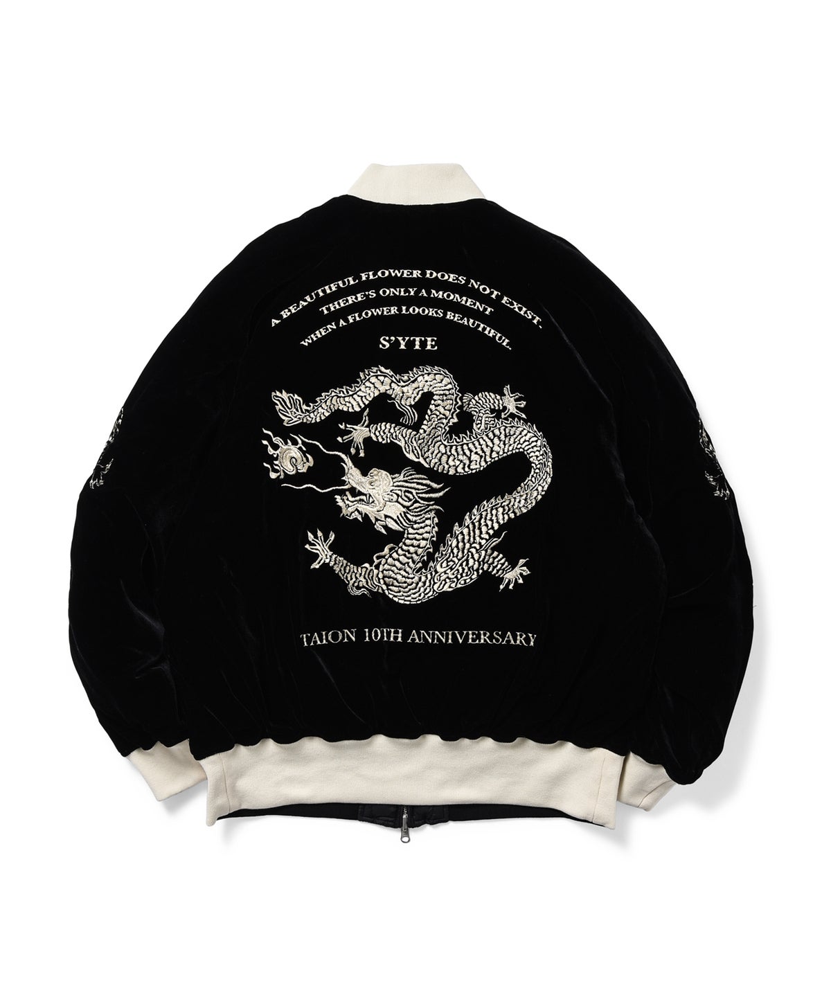 TAION &times; S'YTE 「リバーシブル ダウンスカジャン」　シルバーベージュ３