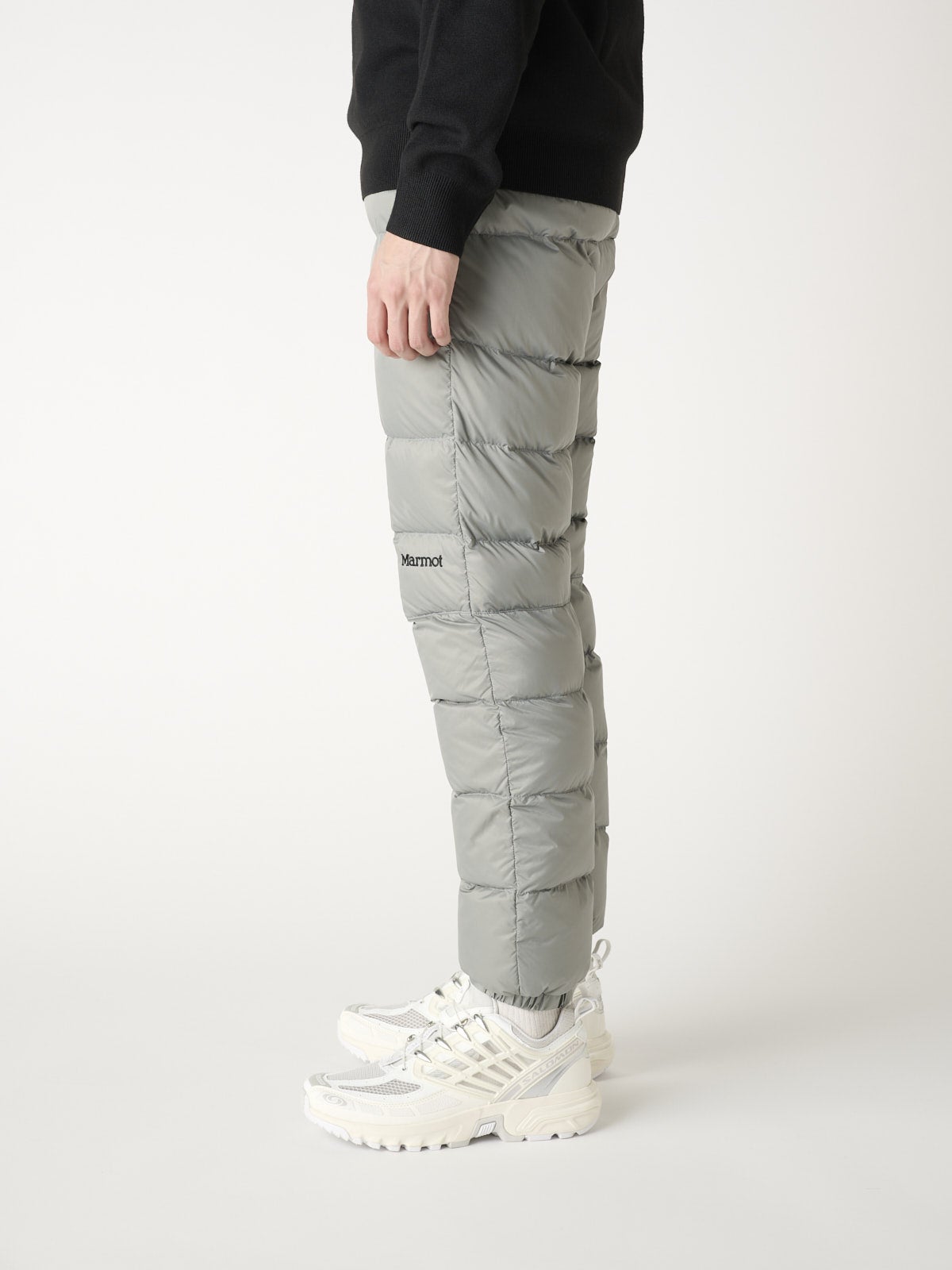 マーモットのダウンパンツ/750FP Able down pantsを試着&本音レビューのサイド