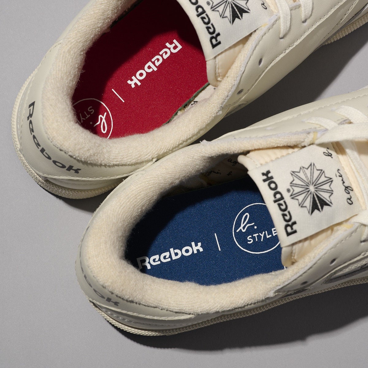 リーボック&times;アニエスベーのコラボスニーカー CLUB C 85 VINTAGEのインソール