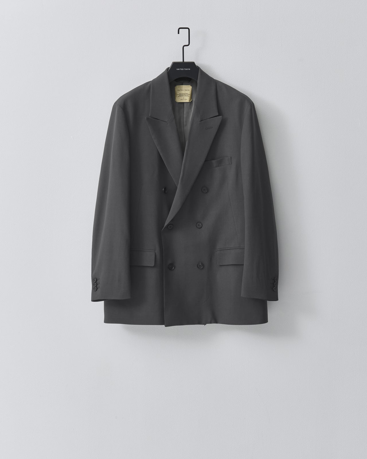 Super120s ZEROTORIA JACKET　ブラック　グレー