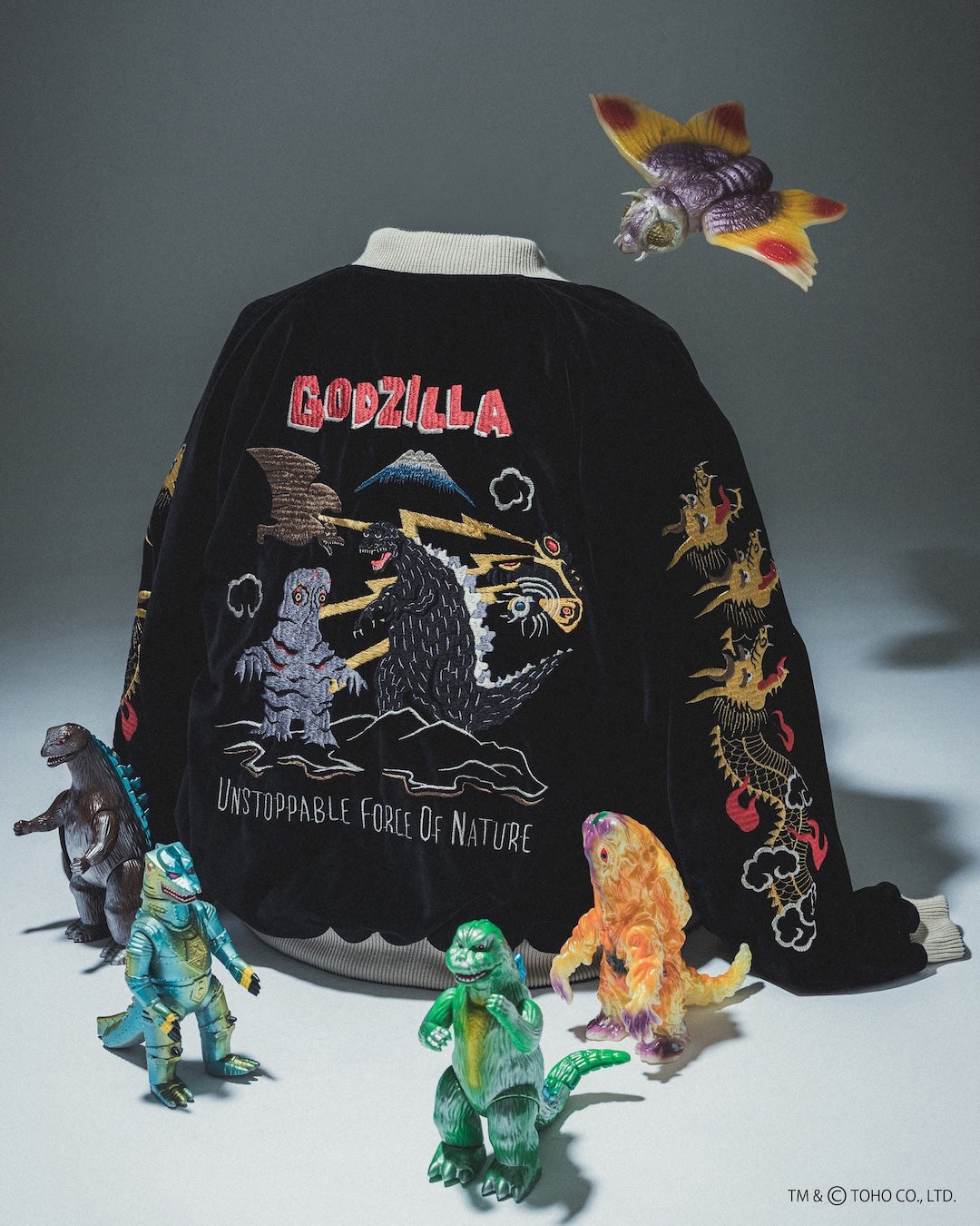 テーラー東洋×BEAMS JAPAN 『GODZILLA』スカジャン イメージ