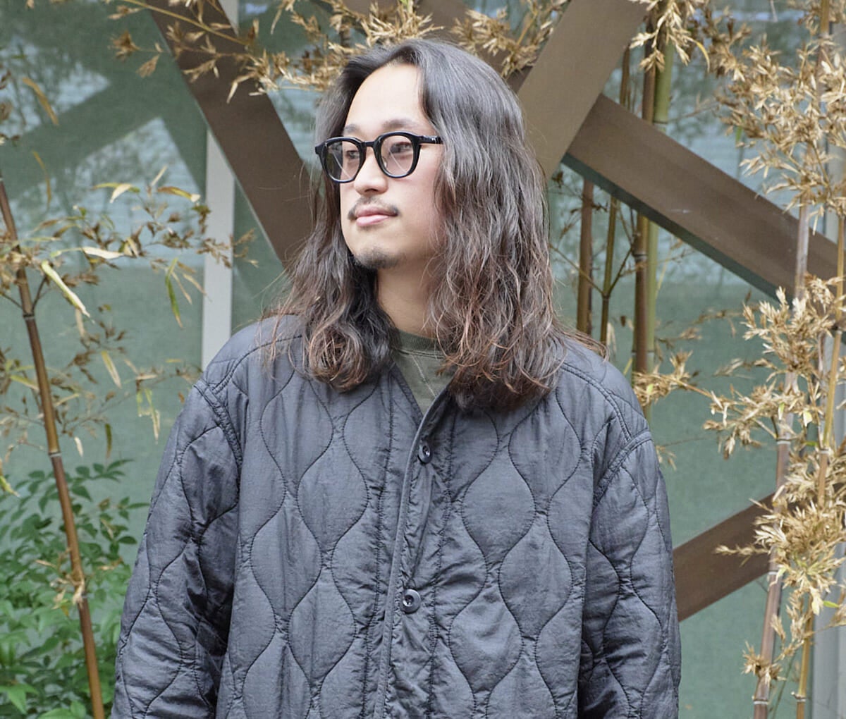 モデル新川さん　お洒落な着こなし