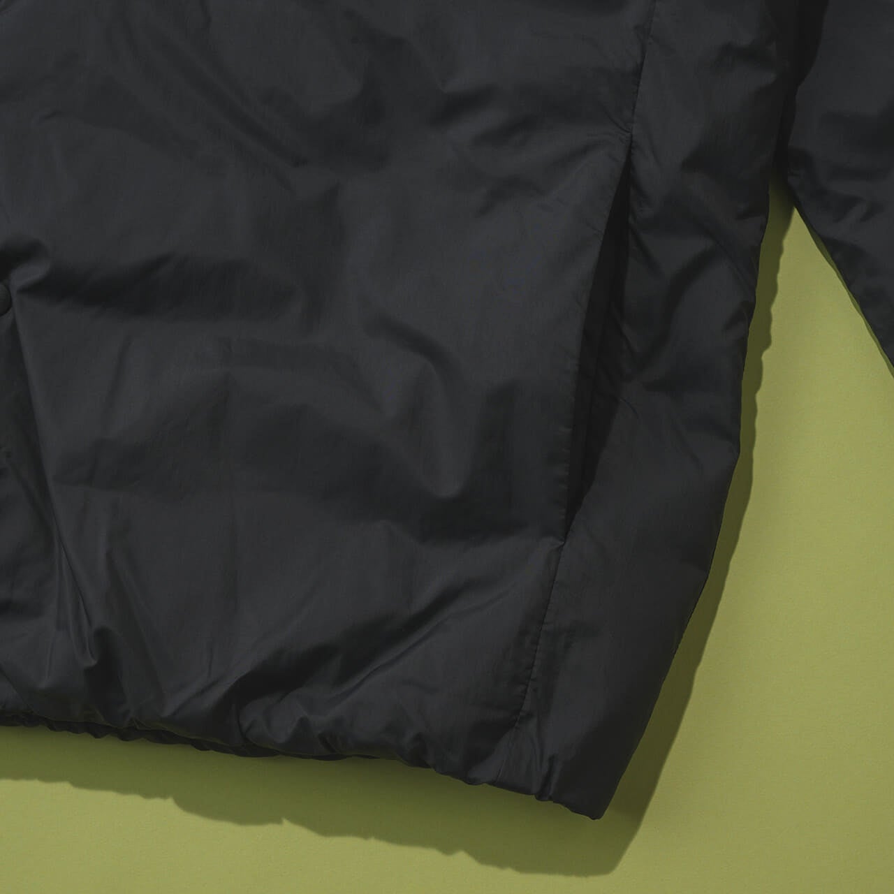 紳士 軽量ダウンポケッタブルノーカラージャケット7