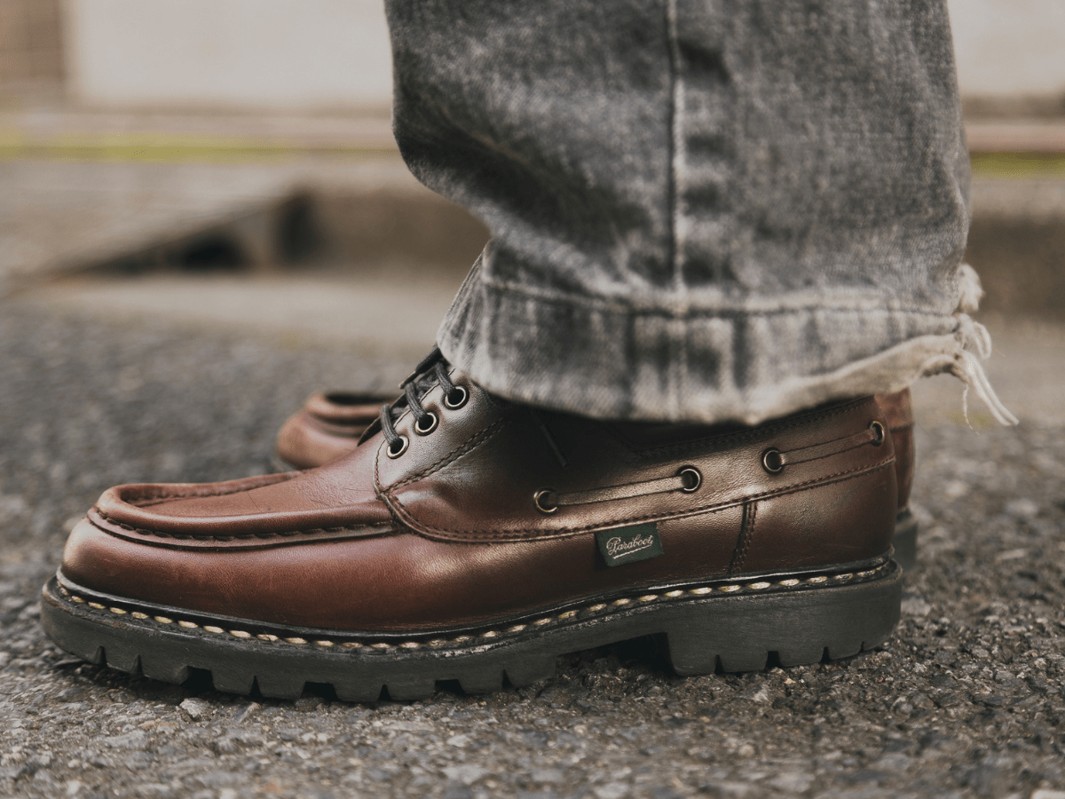 Nu:v・fumiyaさんの冬スタイル パラブーツのローファー サイド