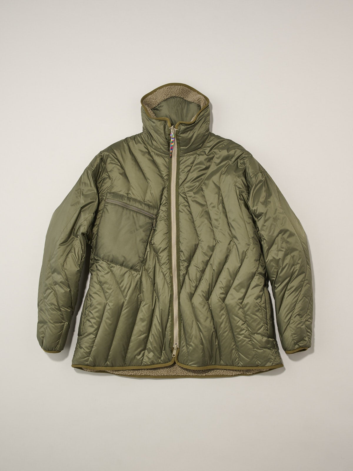 REVERSIBLE FLEECE DOWN JACKET is-ness&times;TAION4