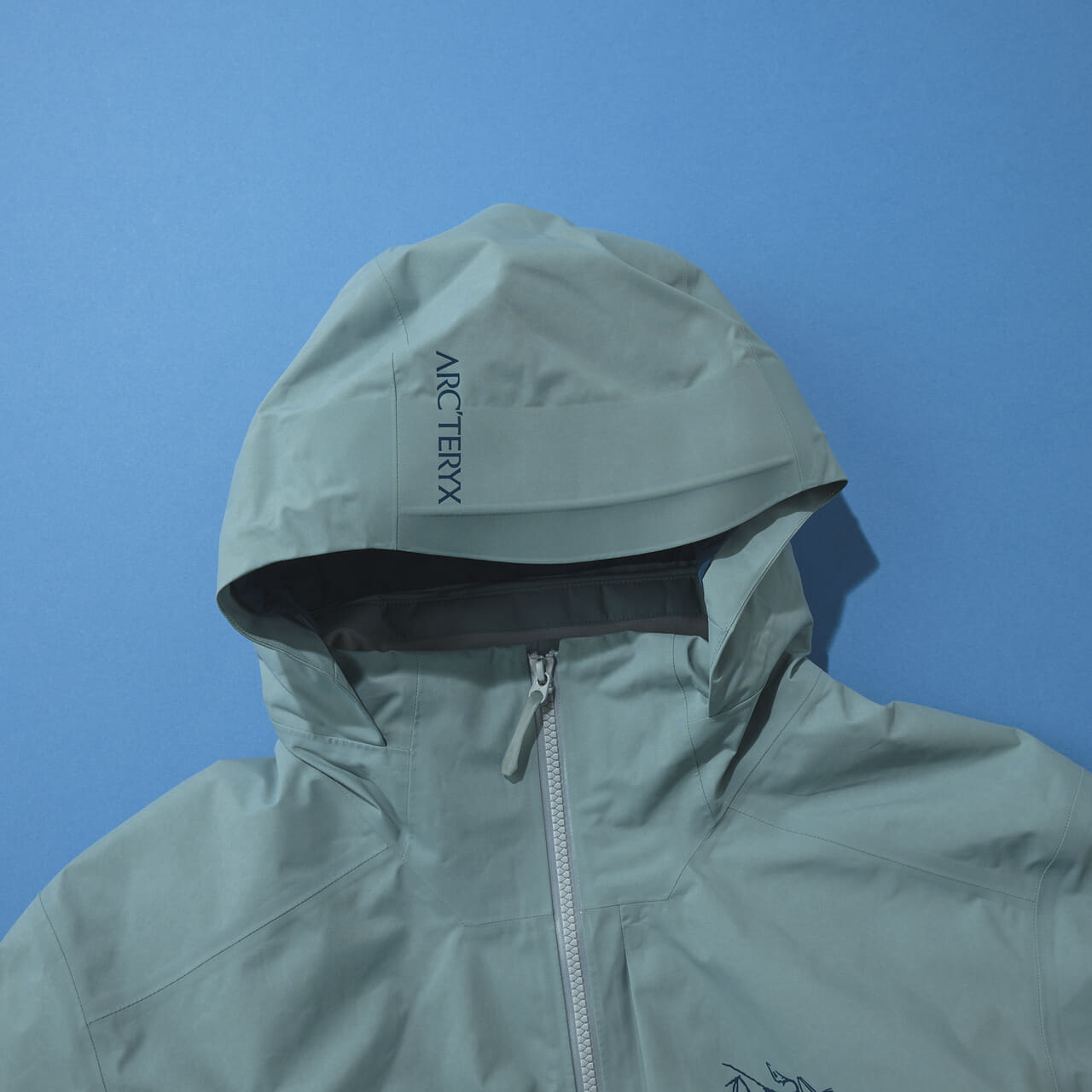 アークテリクスの中綿ジャケット/レイル インサレーテッド ジャケットのフード