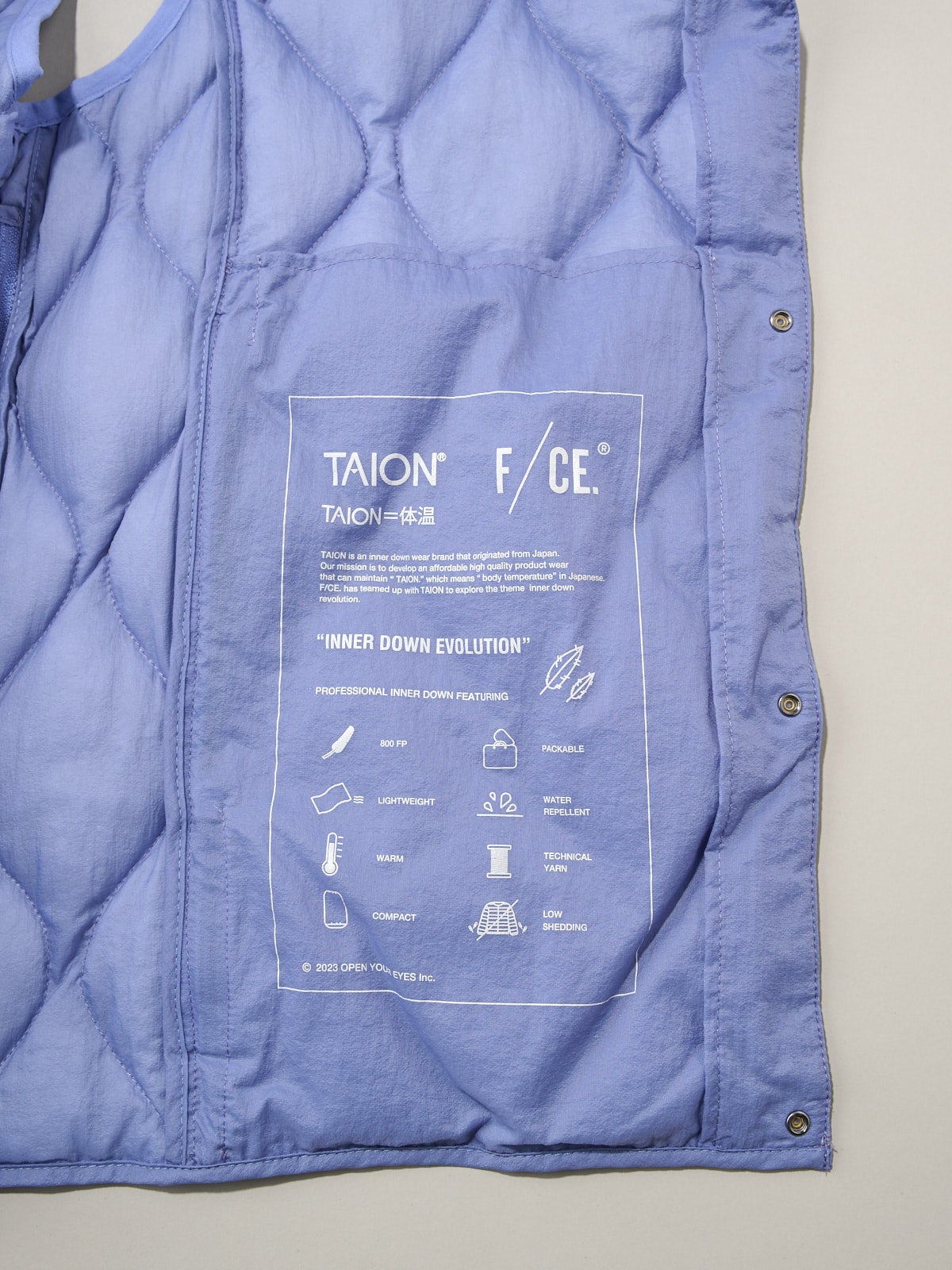 F/CE.&reg; &times; TAION「PACKABLE DOWN VEST」4