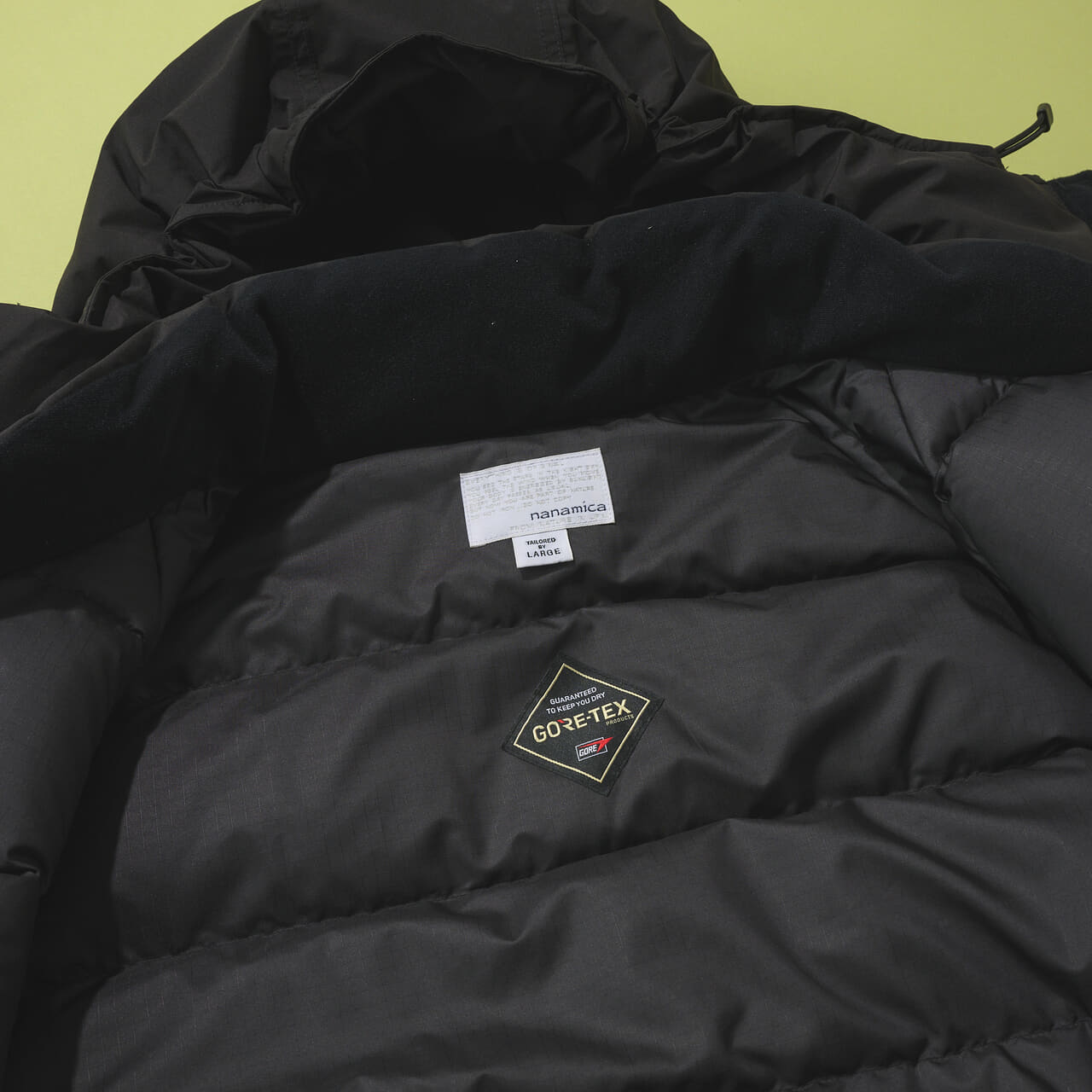 ナナミカ GORE-TEX Down Coat　　黒　ゴアテックス　ダウン　中綿