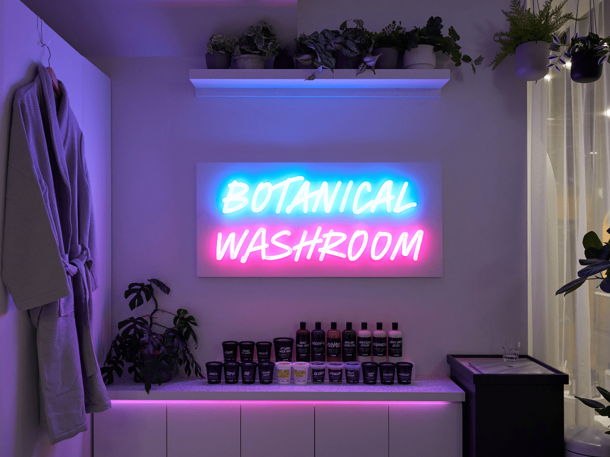 lush spa新宿 ヘアラボ体験 施術室の様子