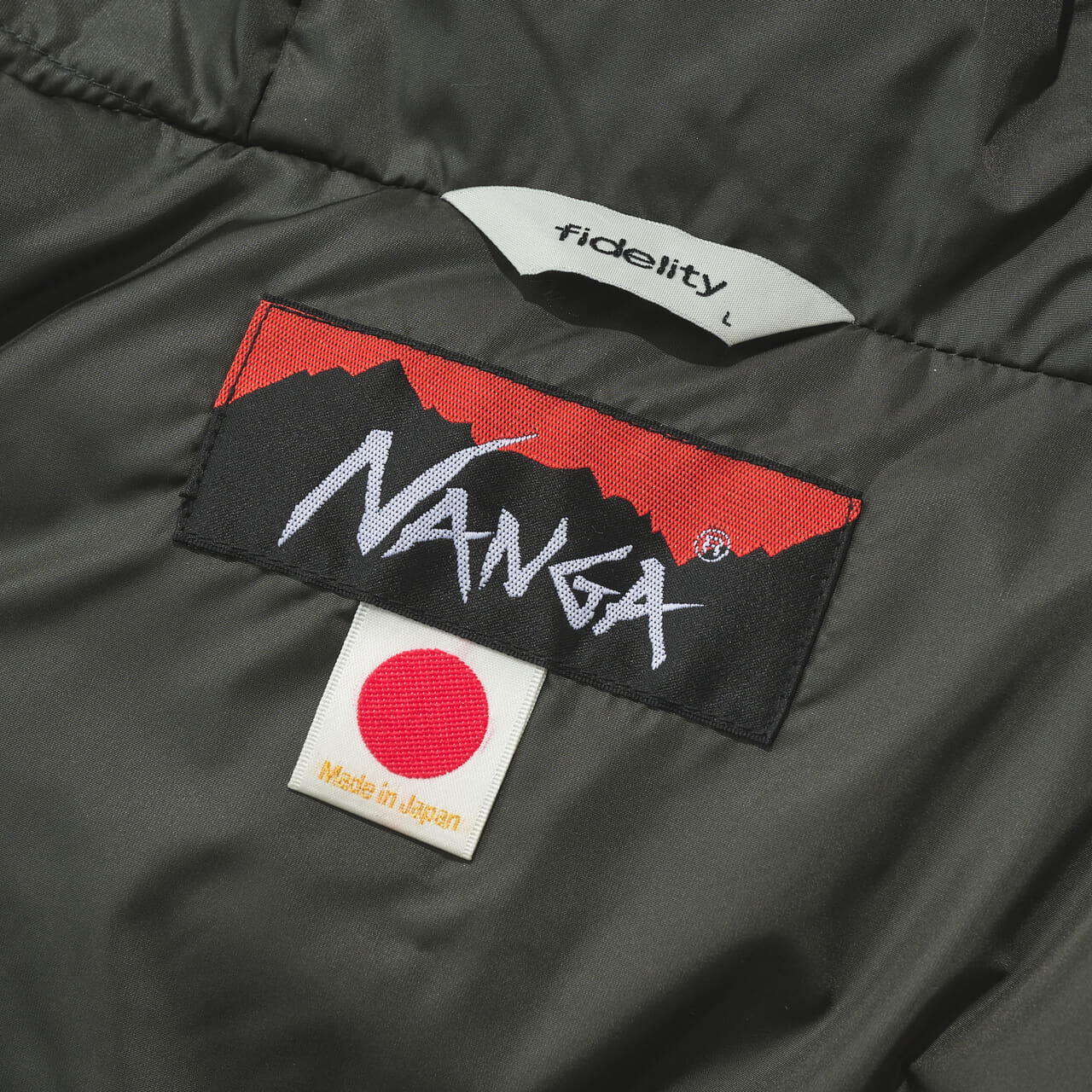 コートタイプ ダウン [NANGA x FIDELITY] 3LAYER DOWN N-3B ロゴ