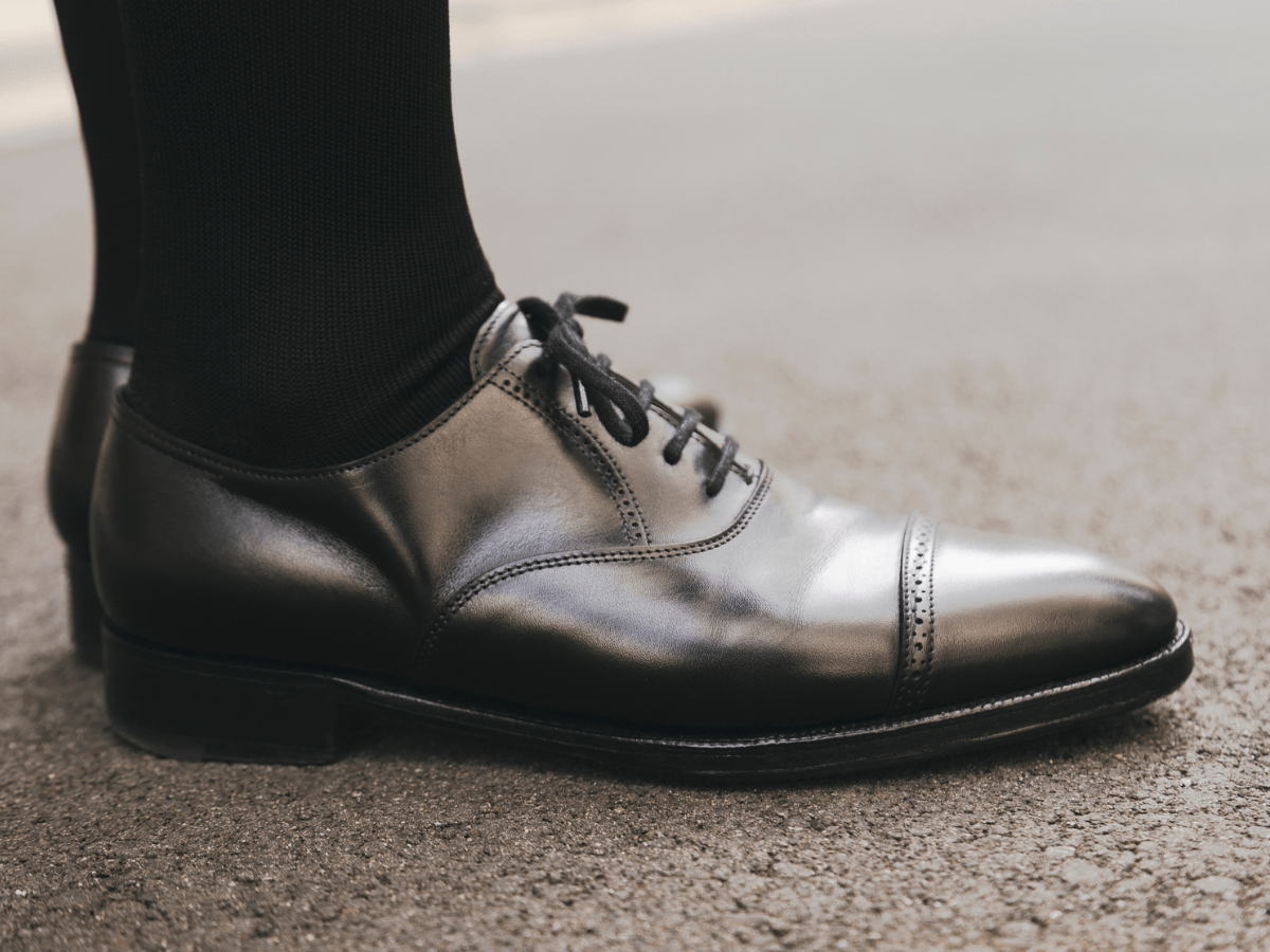 OOOYY・shunkiさんの冬スタイル　レザーシューズ　サイド
