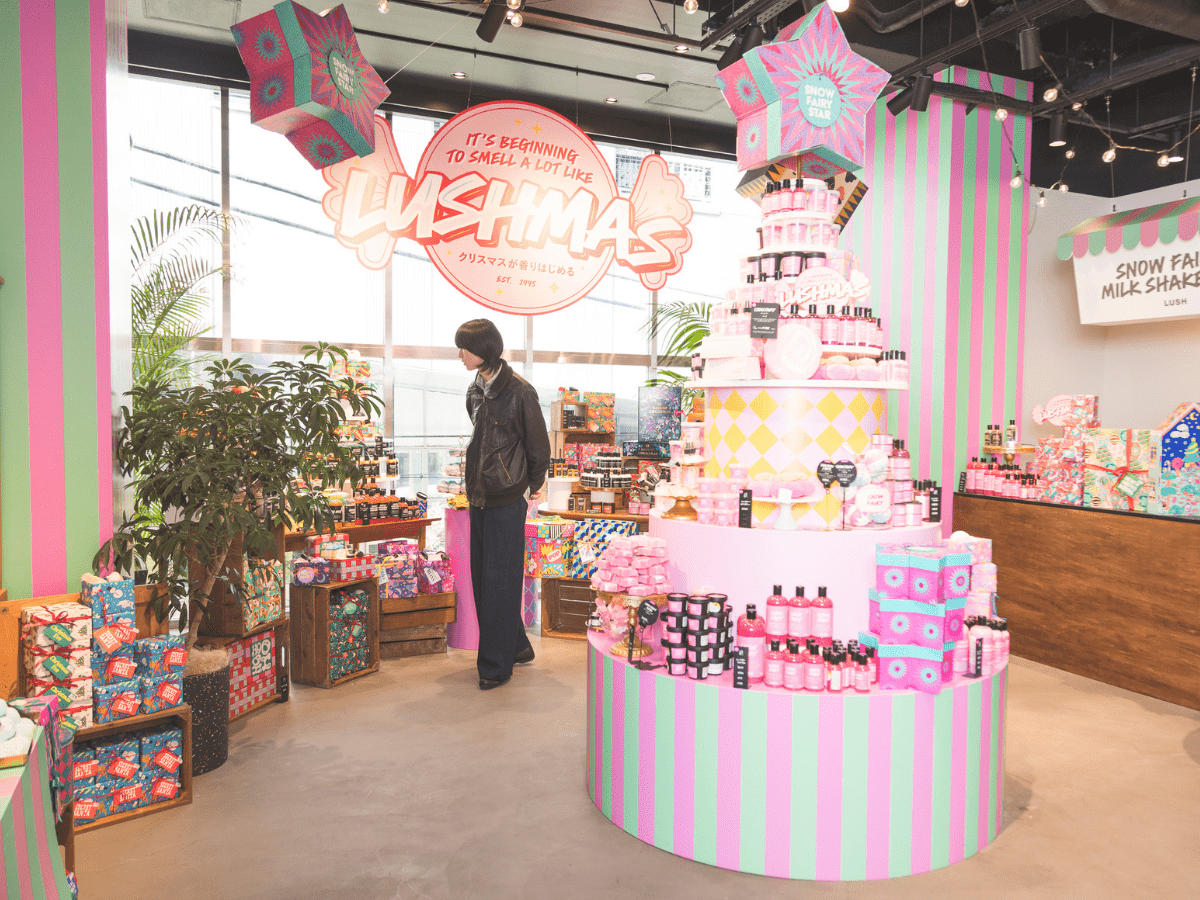 lush spa新宿 店内の様子 ホリデーシーズン