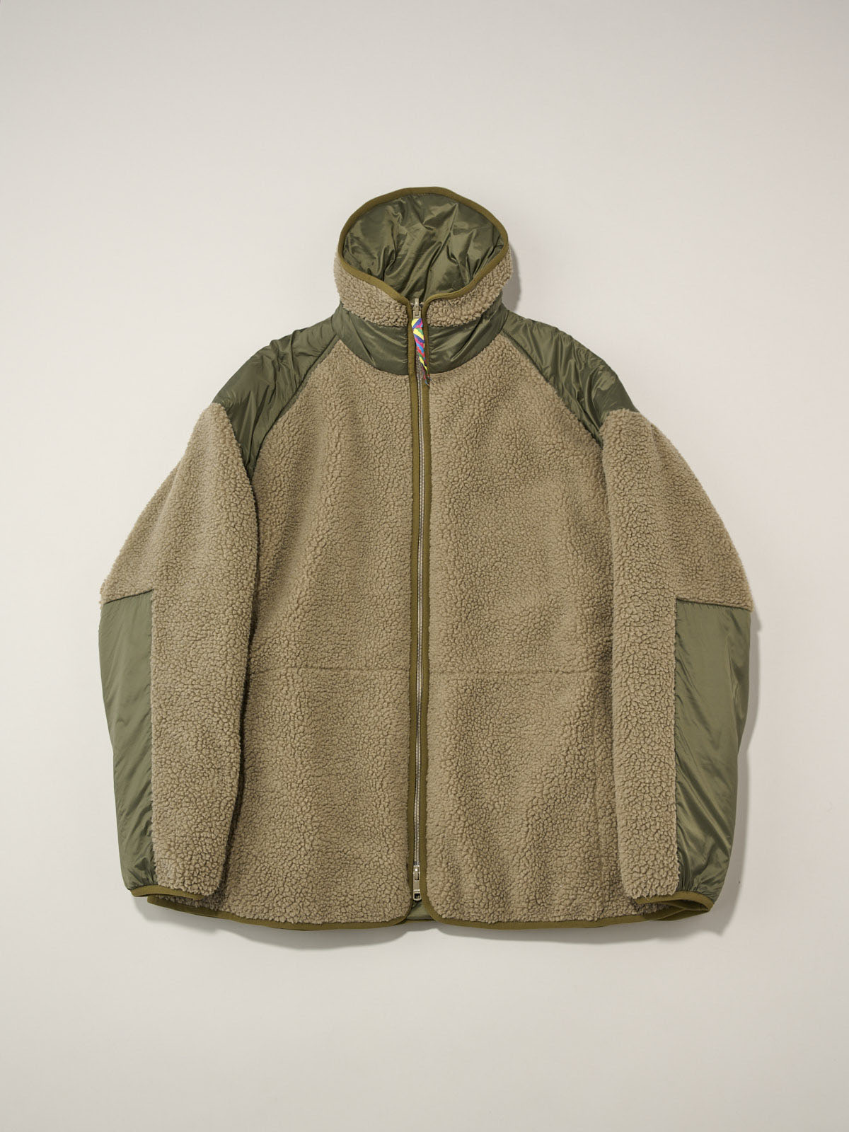 REVERSIBLE FLEECE DOWN JACKET is-ness&times;TAION1