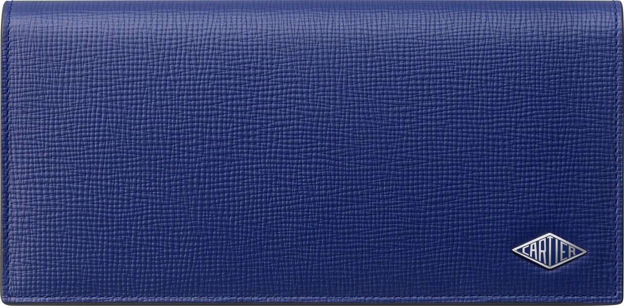カルティエ メンズ ウォレット 長財布 ブルー