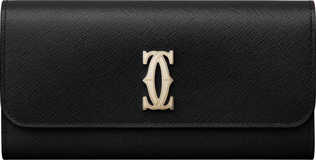 カルティエ ウィメンズ ウォレット ブラック 長財布