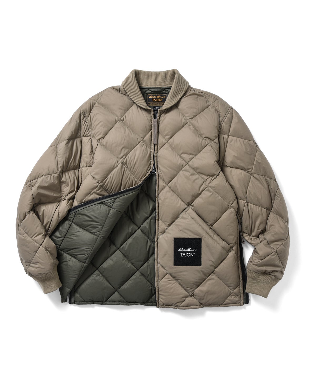 20D マイクロリップストップ、プレミアムダウン(800FP) ライトモカ