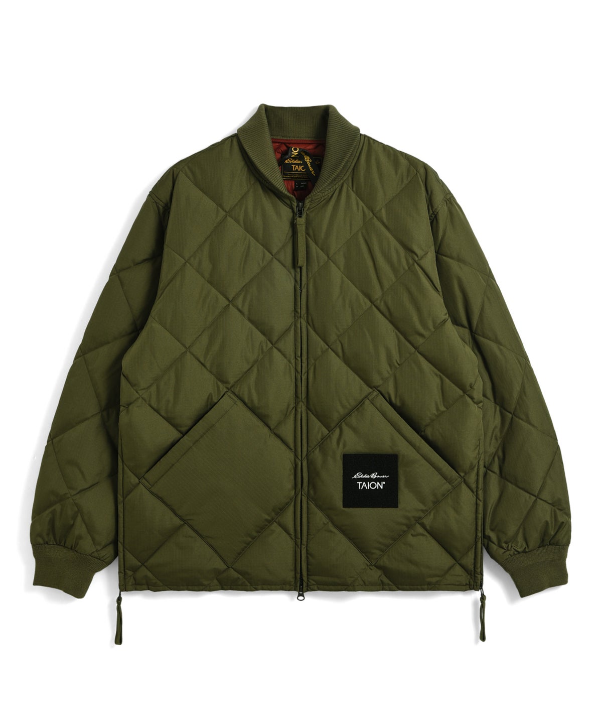 リップストップ、プレミアムダウン(800FP) オリーブ