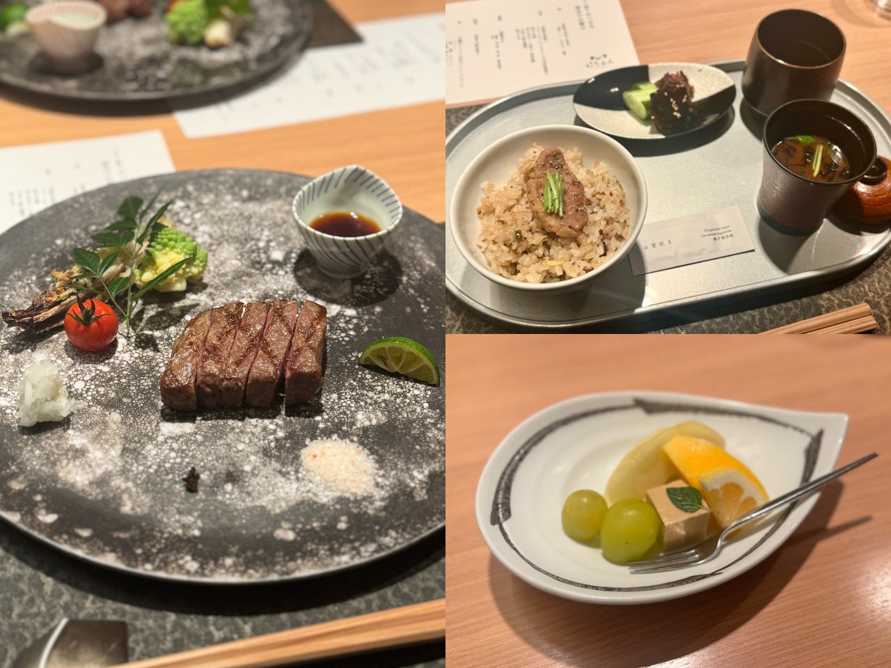 箱根 おすすめ宿 客室露天温泉風呂付『はつはな』夕飯（肉料理～デザートまで3品）