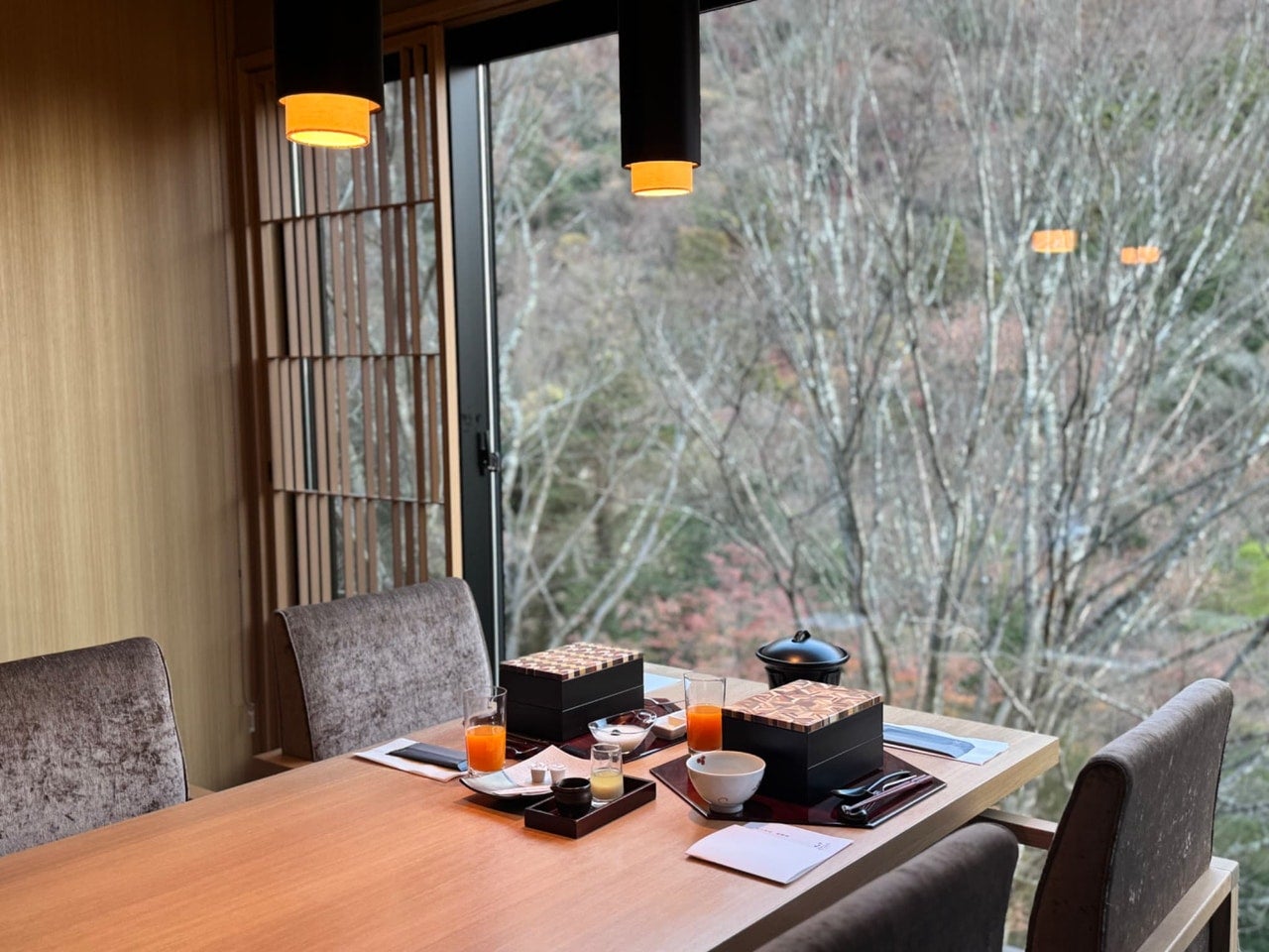 箱根 おすすめ宿 客室露天温泉風呂付『はつはな』個室での食事