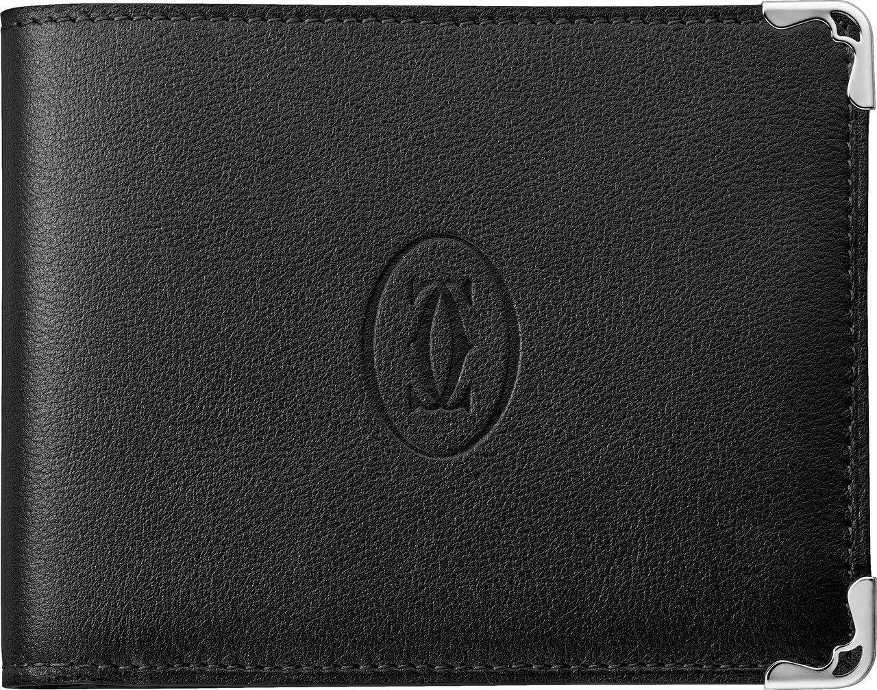 カルティエ メンズ ウォレット ブラック 二つ折り