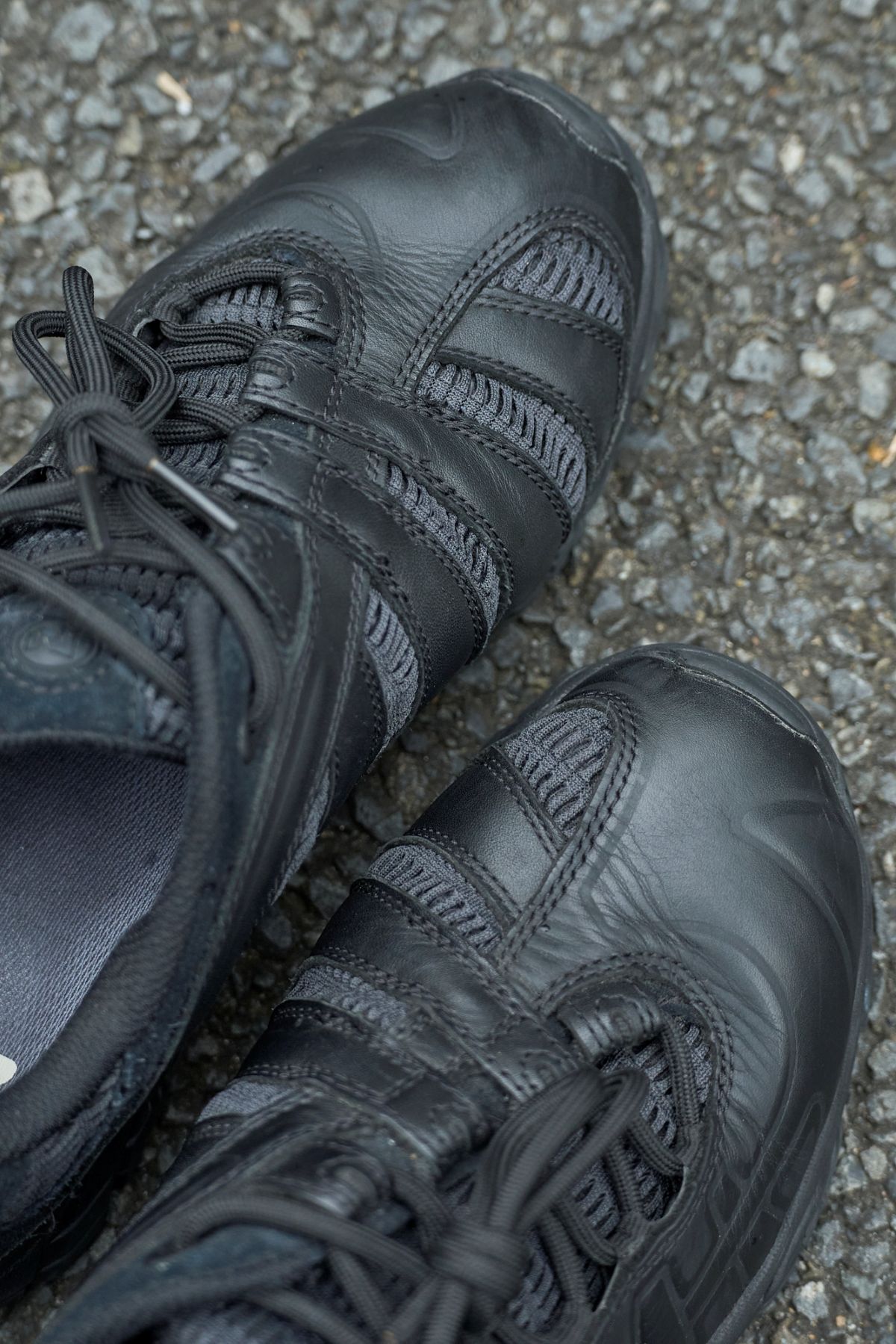 メレルの愛用スニーカー「MERRELL MOAB 2 REMIX SE BLACK」のトゥ