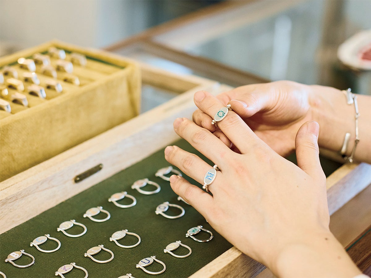 両面仕様のプレートリング