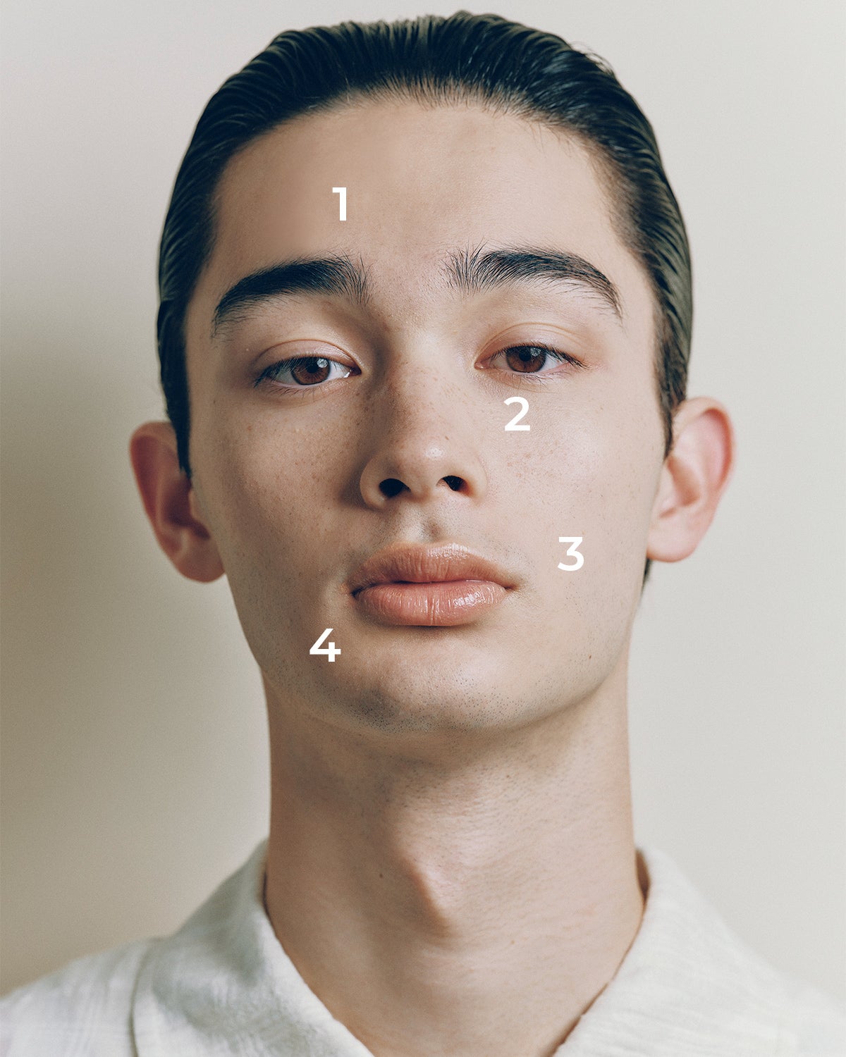 肌悩みのポイント 正面