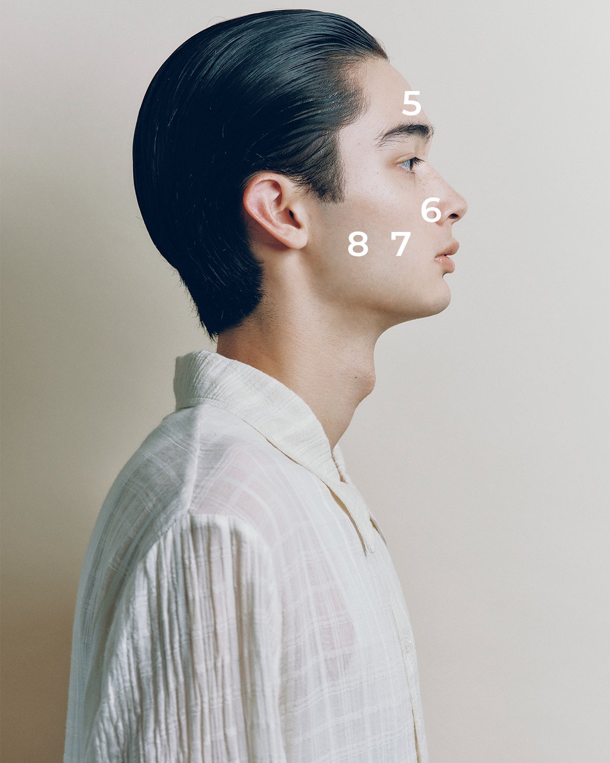 肌悩みのポイント 横顔