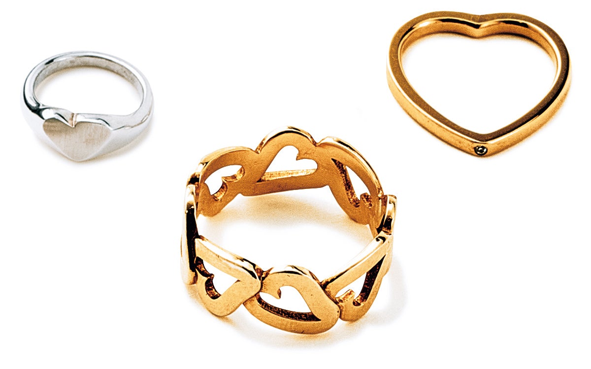 ハートモチーフのアクセサリー