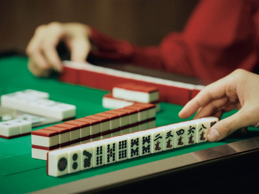 麻雀の手元