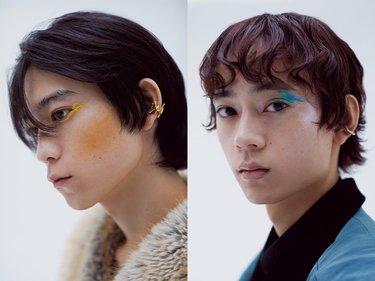 【鬼滅の刃】“呼吸”をまとう、新時代の概念メイク。竈門炭治郎、冨岡義勇…モデル6人が鬼殺隊士に昇華！