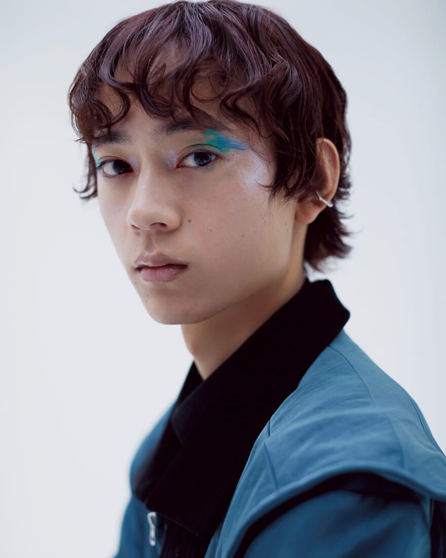 竈門炭治郎の概念メイクアップをした水沢林太郎