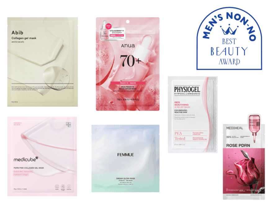 美容担当エディターが今年使ってよかった、韓国ブランドの「シートマスク」10選。話題の成分入り、毛穴ケア、クーリング効果…まとめてレスキュー！【メンズノンノ美容大賞2025】