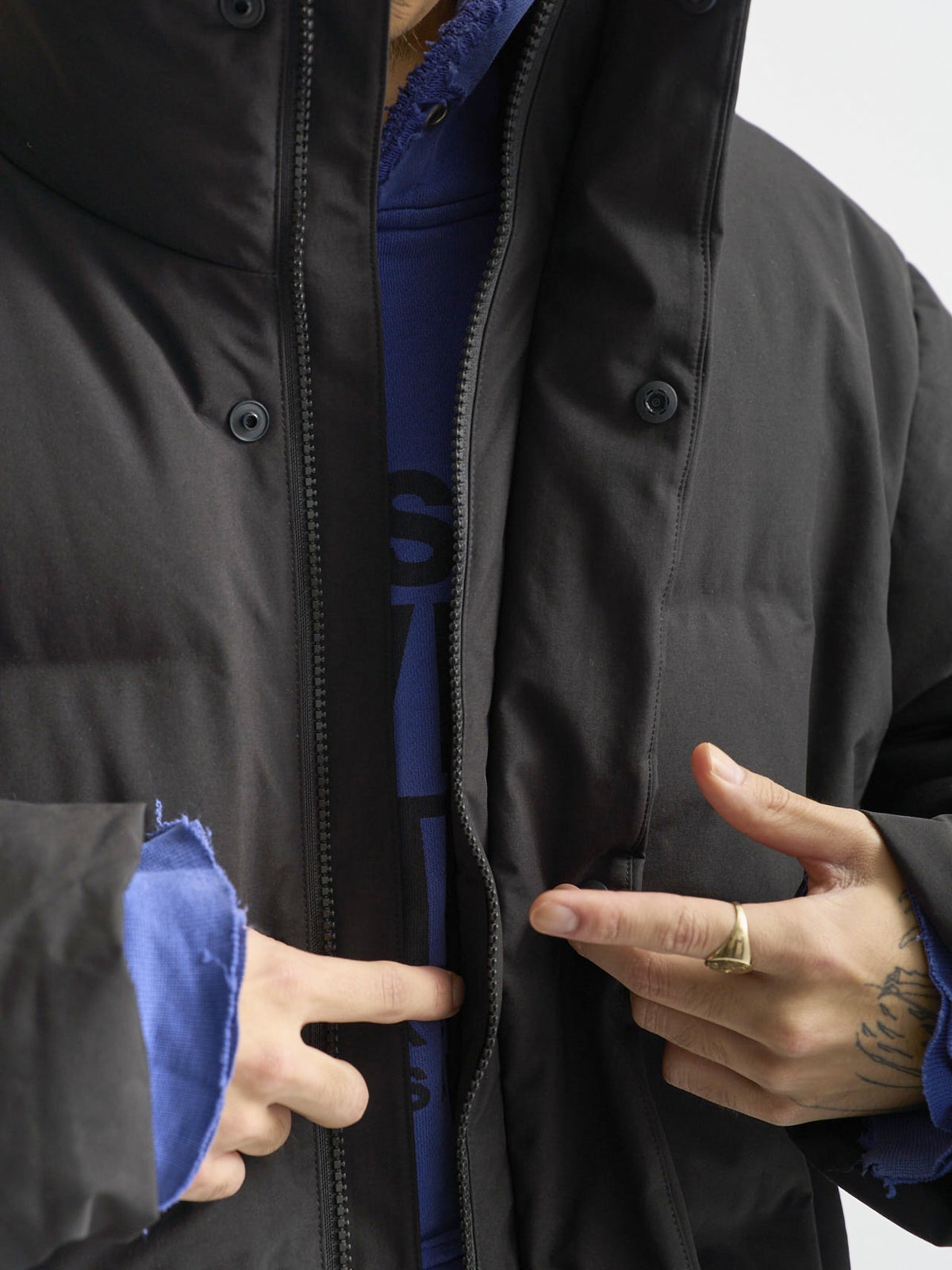 ユニクロダウン スナップボタン