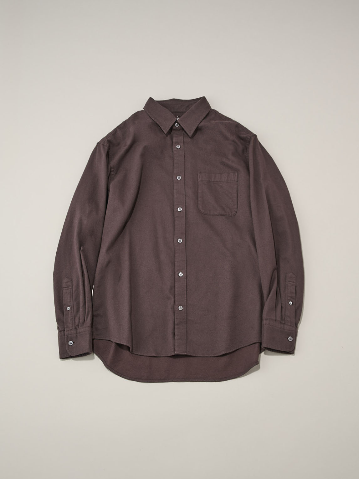 無印良品 MUJI 暖品 紳士 両面起毛 フランネル長袖シャツ