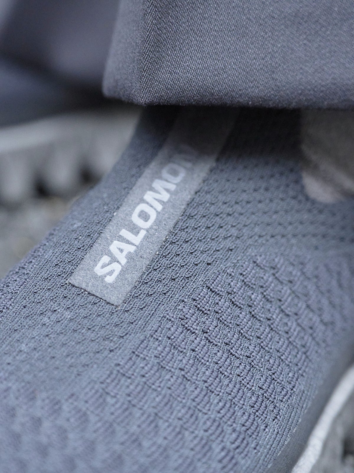 サロモン　スニーカー　ロゴ寄り