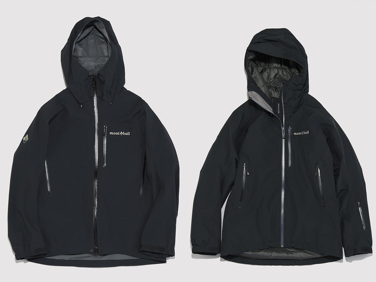 新作レビュー！「モンベル」の黒いシェルジャケット２着を徹底比較＆試着！ゴアテックスとドライテック、どっちの大人ブラックにする？[mont-bell]