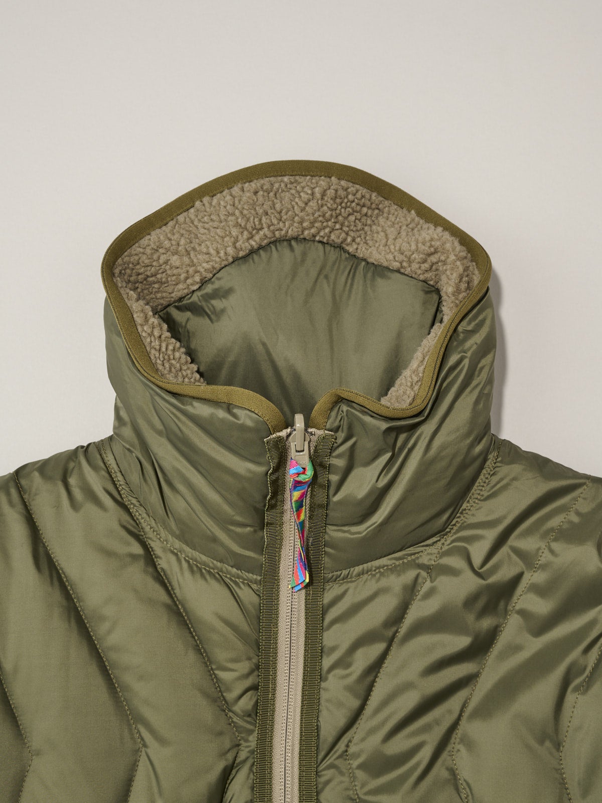 REVERSIBLE FLEECE DOWN JACKET is-ness&times;TAION5