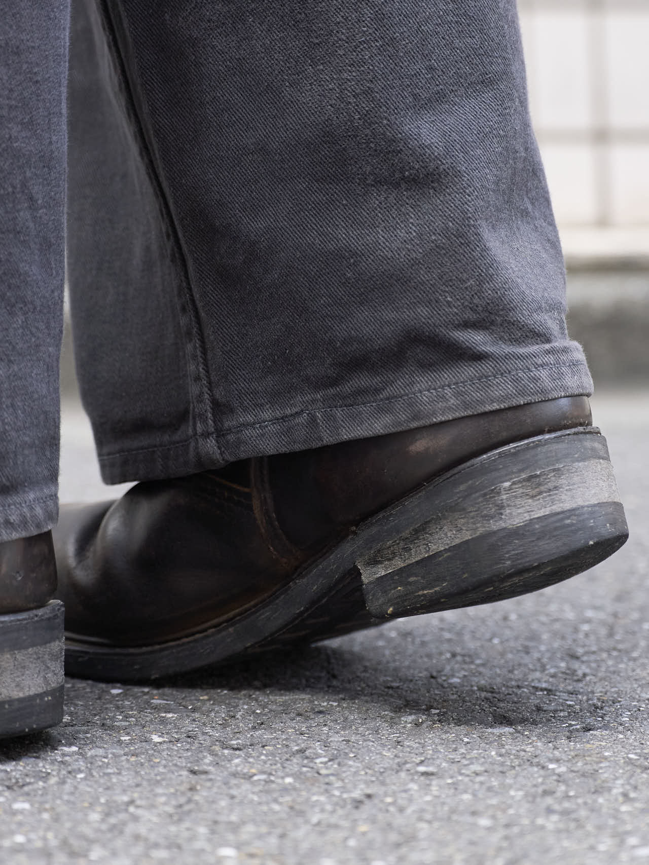 古着のブーツのヒール